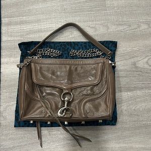 Rebecca Minkoff Gray Leather MAC Crossbody